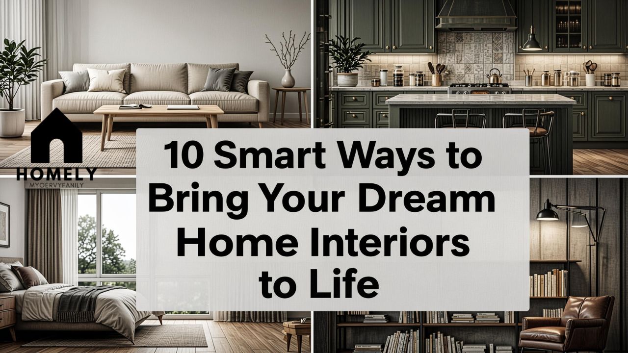 10 Smart Ways to Bring Your Dream Home Interiors to Life