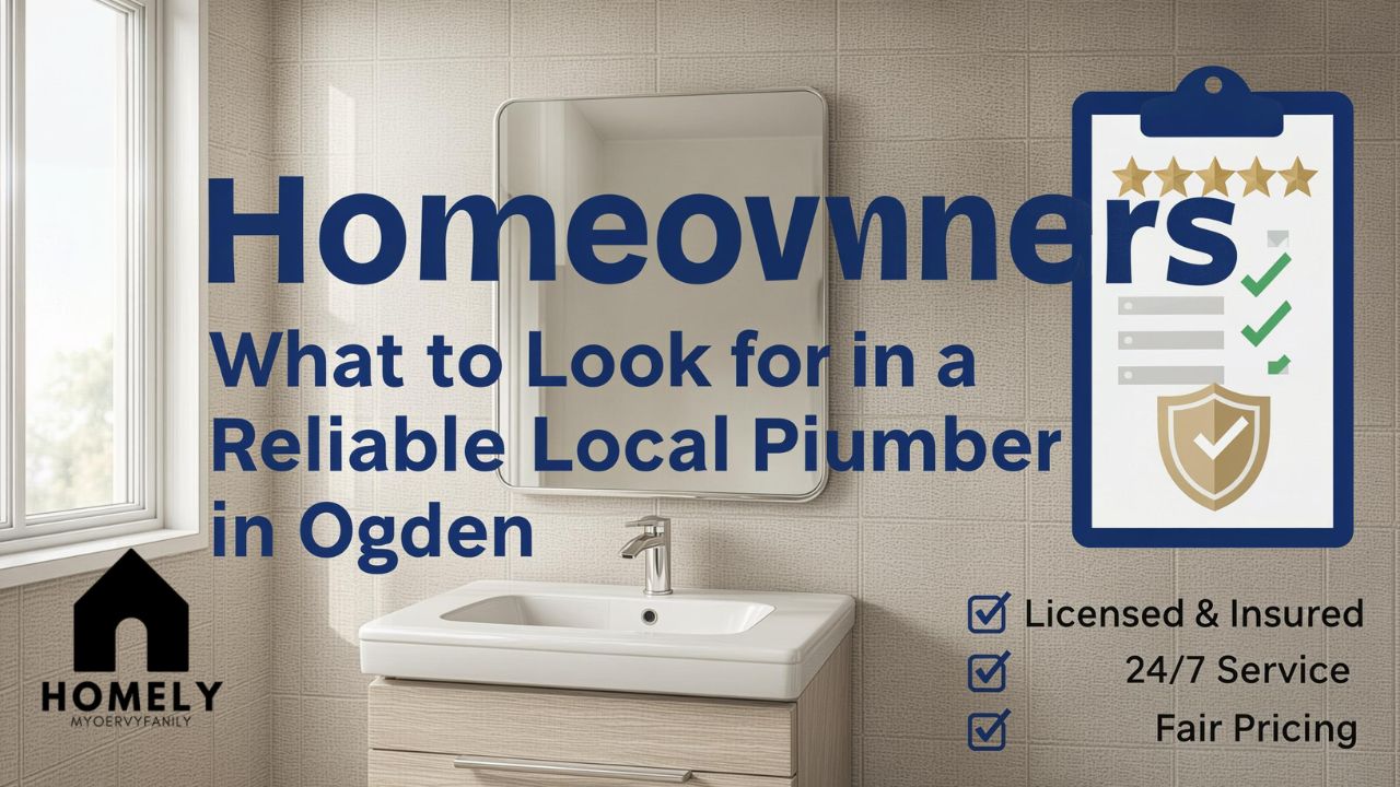 Homeowners What to Look for in a Reliable Local Plumber in Ogden