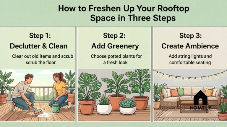How to Freshen Up Your Rooftop Space in Three Steps