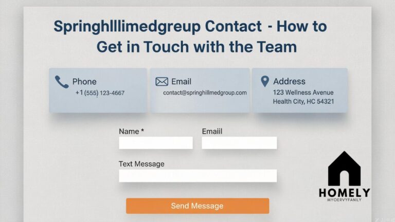 Springhillmedgroup Contact - How to Get in Touch with the Team