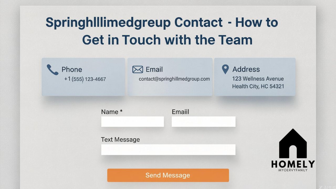 Springhillmedgroup Contact - How to Get in Touch with the Team