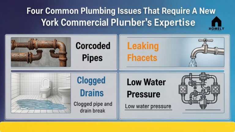 Four Common Plumbing Issues That Require A New York Commercial Plumber's Expertise